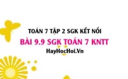 Bài 9.9 SGK Toán 7 Tập 2 Kết nối tri thức